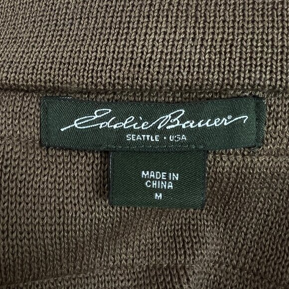 Eddie Bauer Quilted Knit Utility Vest Outdoorsy Camping Sleeveless Coat Jacket - Picture 7 of 12